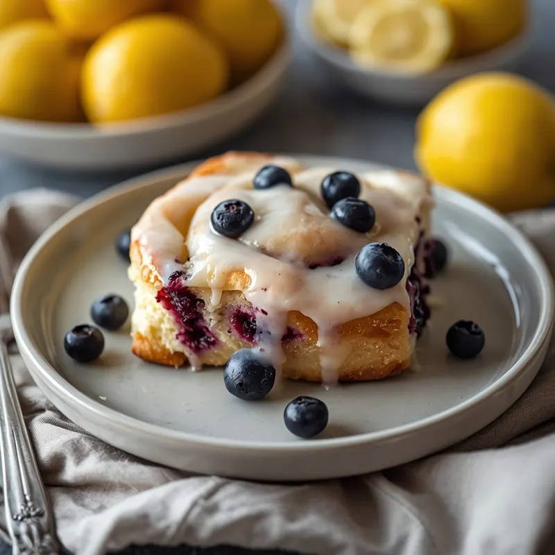 Lemon Blueberry Sweet Rolls Dessert Lemon Blueberry Sweet Rolls Dessert