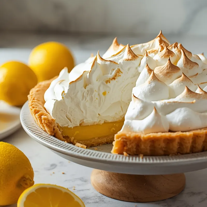 Classic Lemon Meringue Pie with Fluffy Meringue Topping Classic Lemon Meringue Pie with Fluffy Meringue Topping