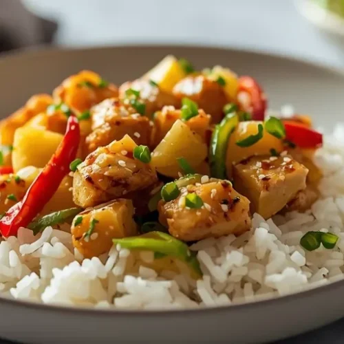 pineapple chicken rice dinner ideas recipe