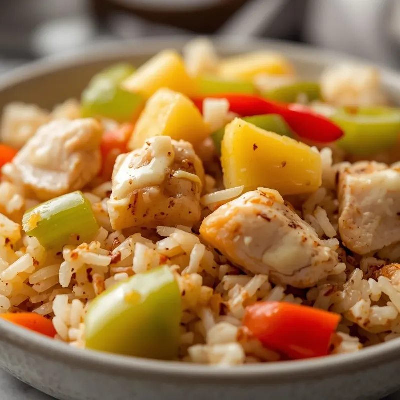 Quick Pineapple Chicken Rice Dinner