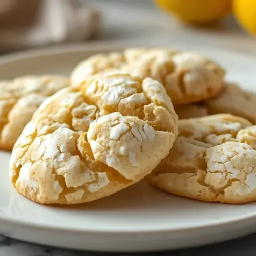spring crinkle cookies dessert recipe