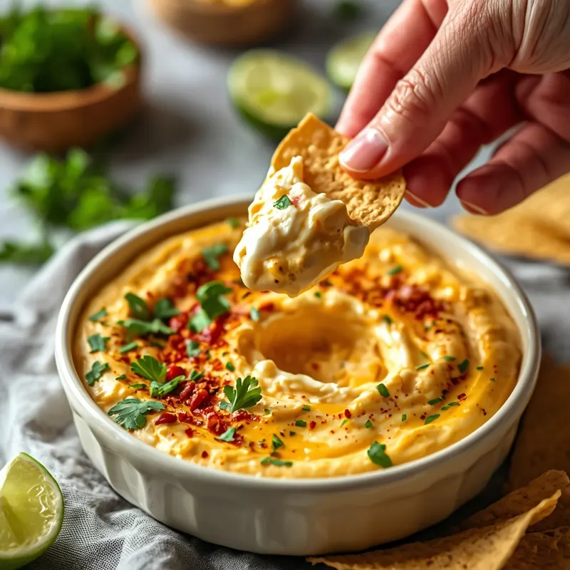 Cold Mexican Street Corn Dip with Sour Cream and Lime