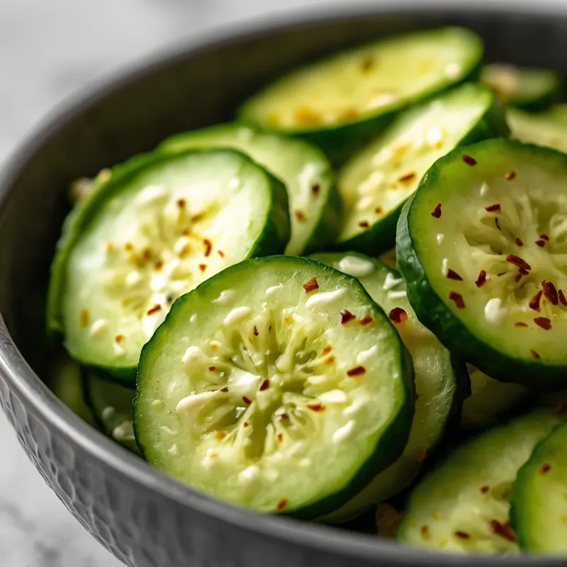 Asian Smashed Cucumber Salad with Soy Ginger Dressing