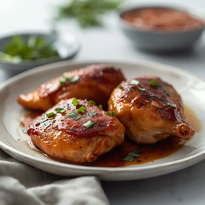 Crispy Baked BBQ Chicken Thighs in the Oven Crispy Baked BBQ Chicken Thighs in the Oven