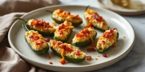 Baked Jalapeño Poppers with Cream Cheese in the Oven