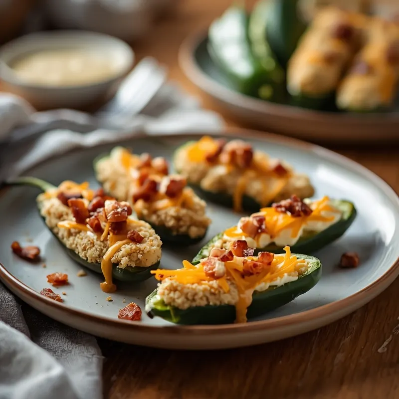 Baked Jalapeño Poppers with Cream Cheese in the Oven