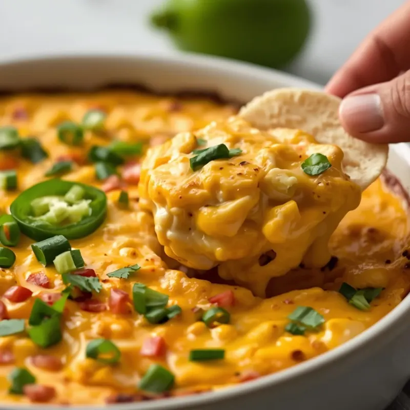 Cheesy Baked Mexican Street Corn Dip with Jalapeños Cheesy Baked Mexican Street Corn Dip with Jalapeños