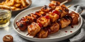 Golden BBQ Chicken Skewers for Crowd-Pleasing Platters