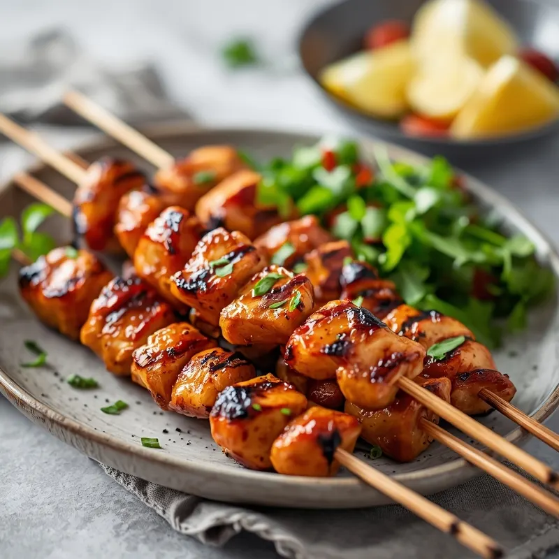 Golden BBQ Chicken Skewers for Crowd-Pleasing Platters