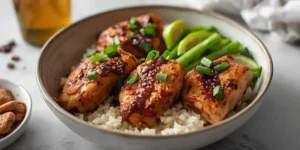 Saucy BBQ Chicken Thigh Bowl for Meal Prep