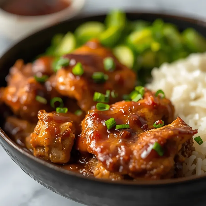 Saucy BBQ Chicken Thigh Bowl for Meal Prep Saucy BBQ Chicken Thigh Bowl for Meal Prep
