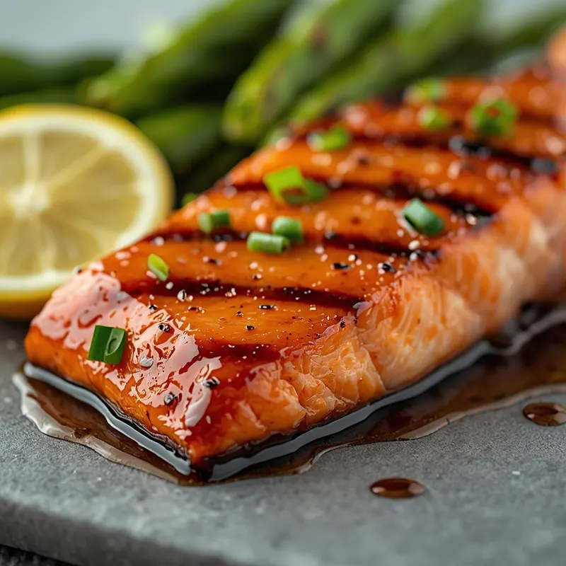 BBQ Grilled Salmon with Honey Garlic Glaze BBQ Grilled Salmon with Honey Garlic Glaze