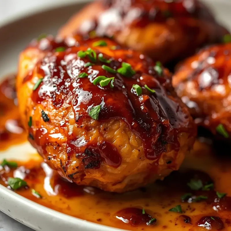 Juicy BBQ Chicken Thighs with Homemade Barbecue Sauce