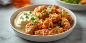 Buffalo Chicken Wing Dip with Creamy Cheese and Hot Sauce