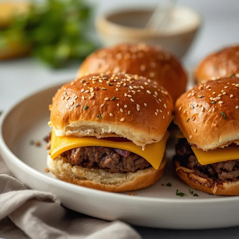 Cheesy Oven Baked Cheeseburger Sliders for Easy Dinner Nights