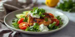 Fresh Chicken Gyro Salad with Creamy Tzatziki Dressing