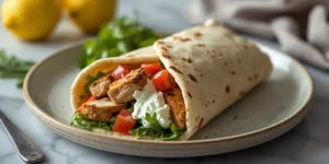 Juicy Chicken Gyro Wrap with Warm Pita