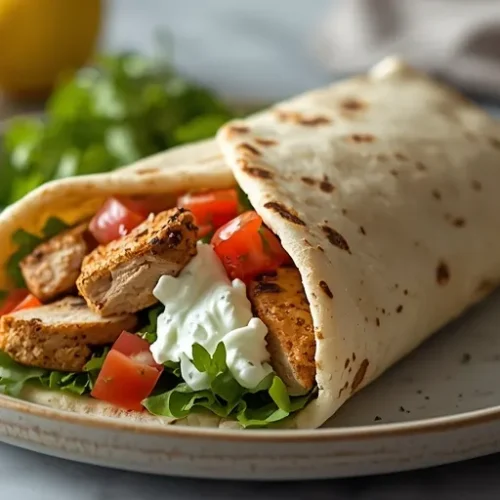 chicken gyro wrap pita recipe
