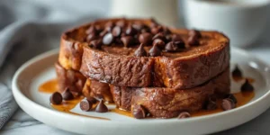 Chocolate Baked French Toast with Sweet Custard