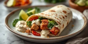Crispy Chicken Gyro Wrap for Quick Lunch