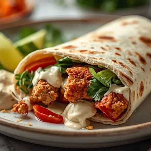 crispy chicken gyro wrap recipe