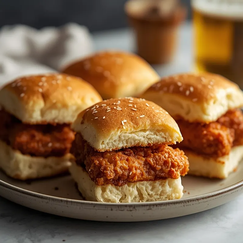 Crispy Chicken Sliders for Game Day Party Platters Crispy Chicken Sliders for Game Day Party Platters