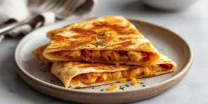 Easy Crockpot Chicken Quesadilla for Party Appetizers