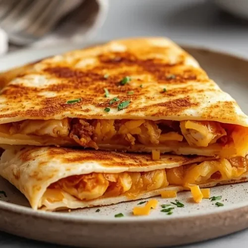 crockpot chicken quesadilla appetizer recipe