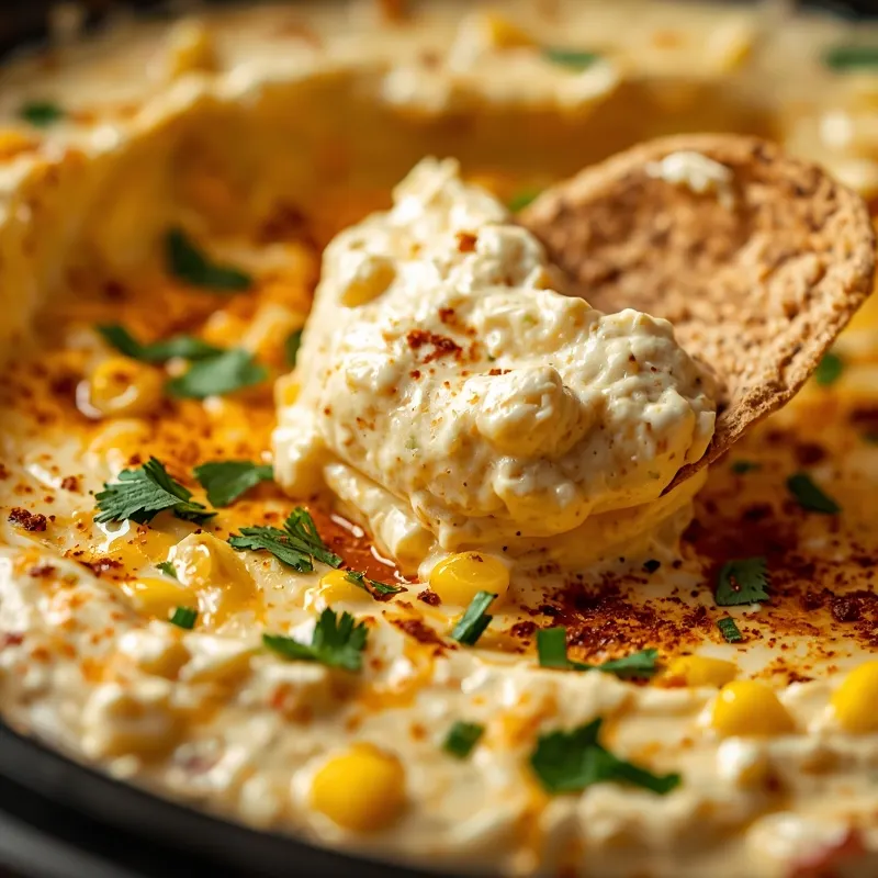 Crockpot Mexican Street Corn Dip with Cream Cheese Crockpot Mexican Street Corn Dip with Cream Cheese
