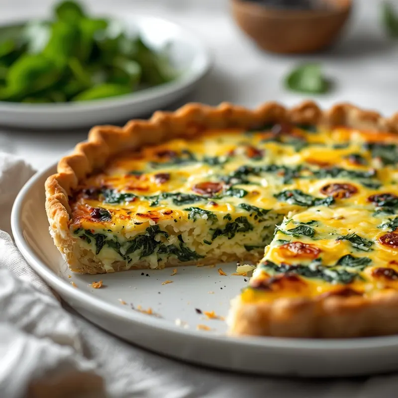 Easy Crustless Spinach Quiche with Cottage Cheese Easy Crustless Spinach Quiche with Cottage Cheese