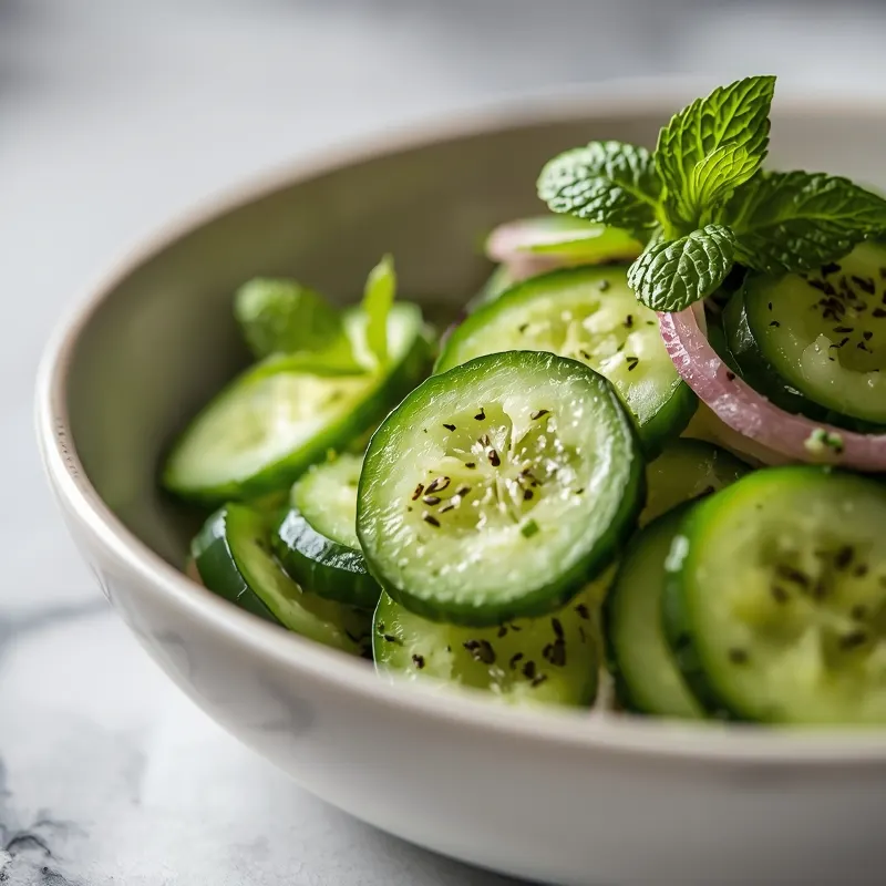 Smashed Cucumber Salad with Mint and Fresh Herbs Smashed Cucumber Salad with Mint and Fresh Herbs