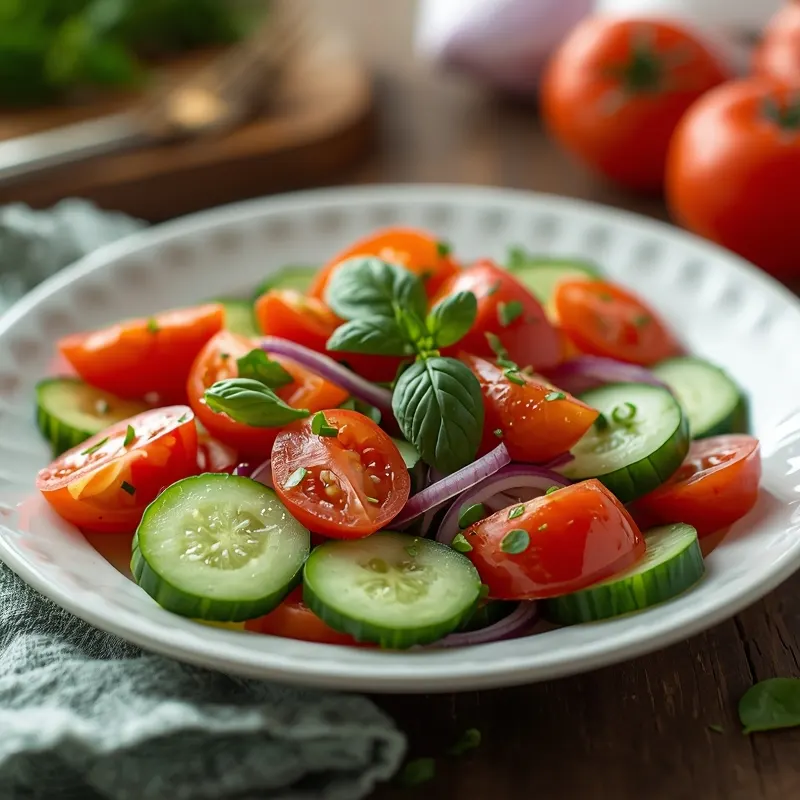 Fresh Cucumber Tomato Salad for Summer BBQ Sides Fresh Cucumber Tomato Salad for Summer BBQ Sides