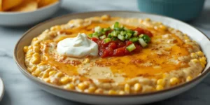 Easy Mexican Corn Dip with Cream Cheese and Rotel