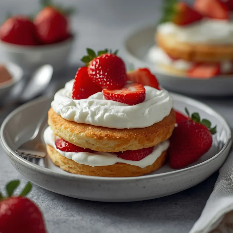 Easy Strawberry Shortcake with Whipped Cream and Soft Cake Easy Strawberry Shortcake with Whipped Cream and Soft Cake