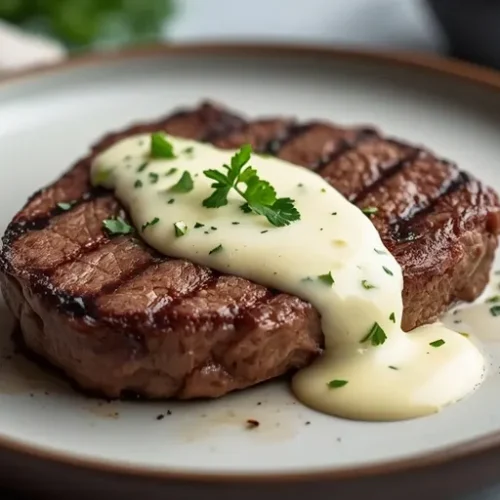 garlic butter steak with cream sauce recipe