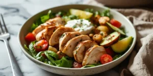 Fresh Greek Chicken Gyro Meal Prep Bowls for the Week