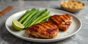 Smoky Grilled Bone In BBQ Chicken Thighs for Summer BBQ