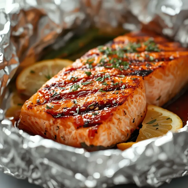Tender Grilled Salmon in Foil for Simple Clean Cooking