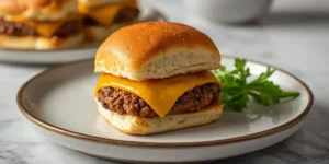Tender Ground Beef Cheeseburger Sliders for Meal Prep Ideas