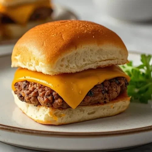 ground beef cheeseburger sliders meal prep recipe