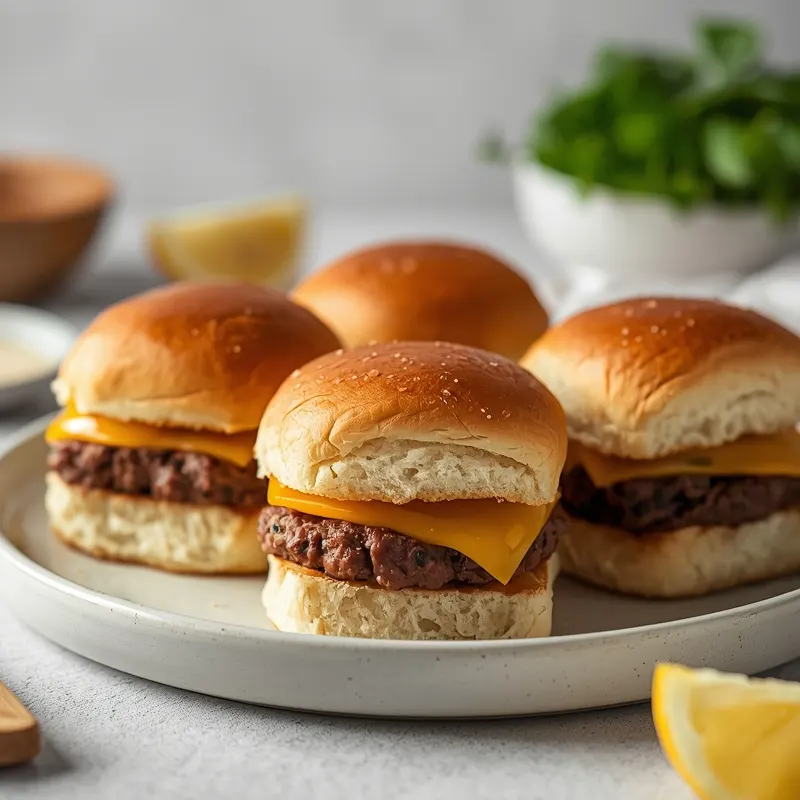 Tender Ground Beef Cheeseburger Sliders for Meal Prep Ideas