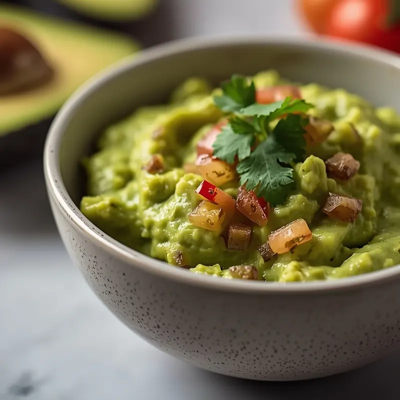 Healthy Guacamole with Fresh Ingredients and No Additives Healthy Guacamole with Fresh Ingredients and No Additives