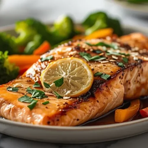 healthy honey garlic salmon recipe