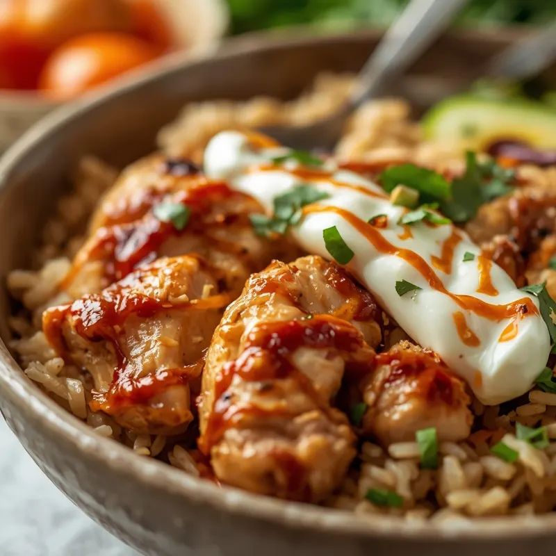 High Protein Chicken Gyro Bowl for Clean Eating