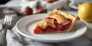 Homemade Strawberry Pie with Perfect Flaky Crust