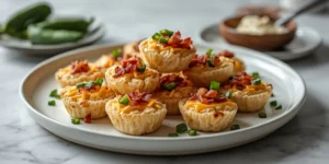 Jalapeno Popper Bites with Cheese and Turkey Bacon
