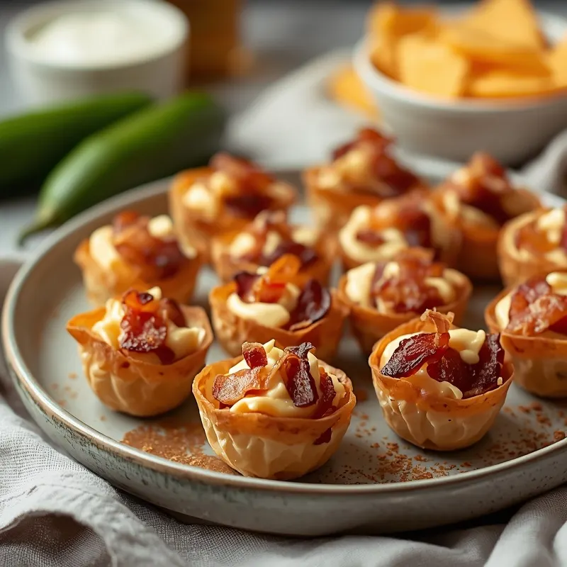 Jalapeno Popper Bites with Cheese and Turkey Bacon Jalapeno Popper Bites with Cheese and Turkey Bacon