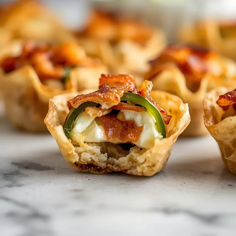 Jalapeno Popper Bites with Cheese and Turkey Bacon Jalapeno Popper Bites with Cheese and Turkey Bacon
