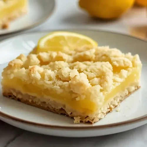 lemon crumble bars dessert recipe