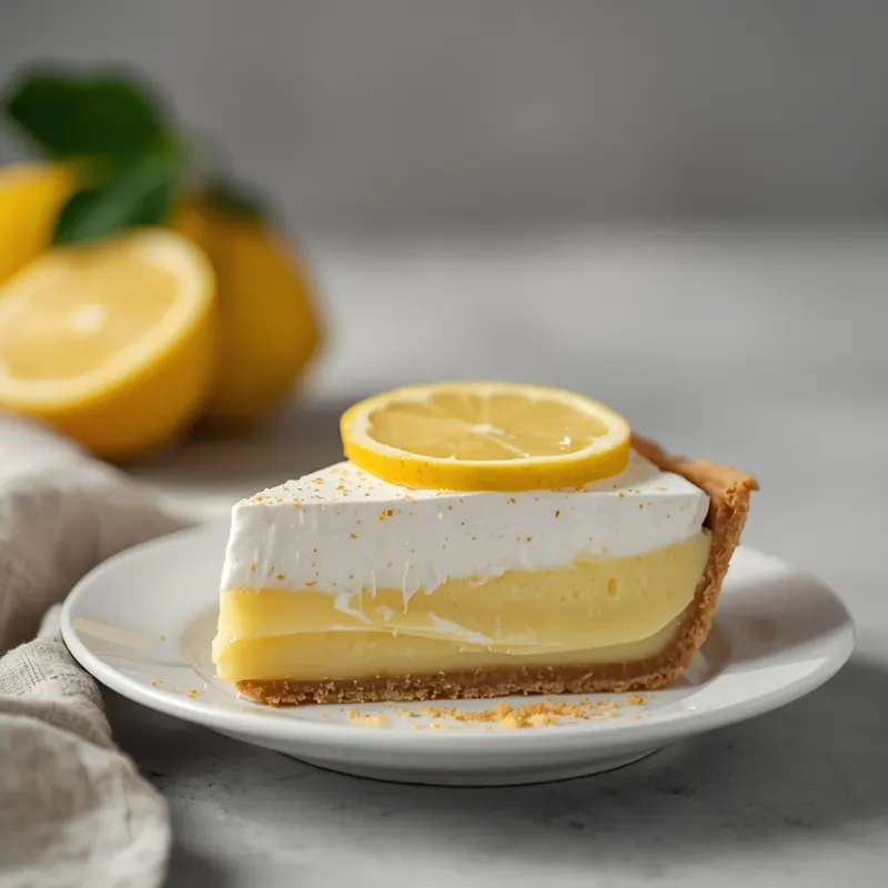 Lemon Custard Meringue Pie with Smooth Filling